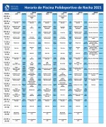Horarios de Piscina 2021